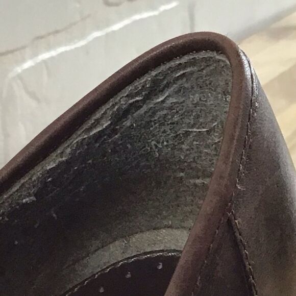 NATURALIZER brown heeled shoes ladies gold chain size 8 - Picture 7 of 14